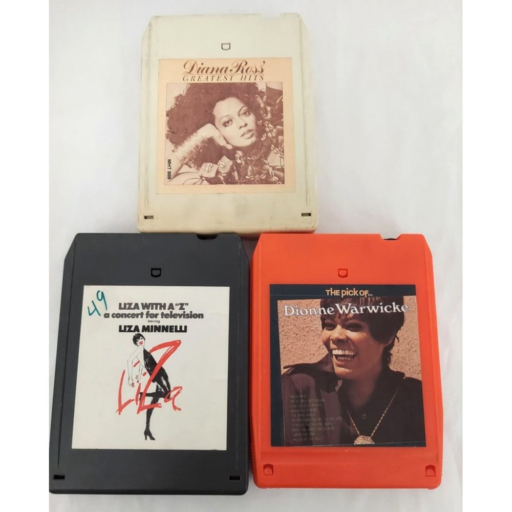 Liza Minnelli Liza With A Z Dionne Warwicke Diana Ross Greatest Hits 8 Track Lot